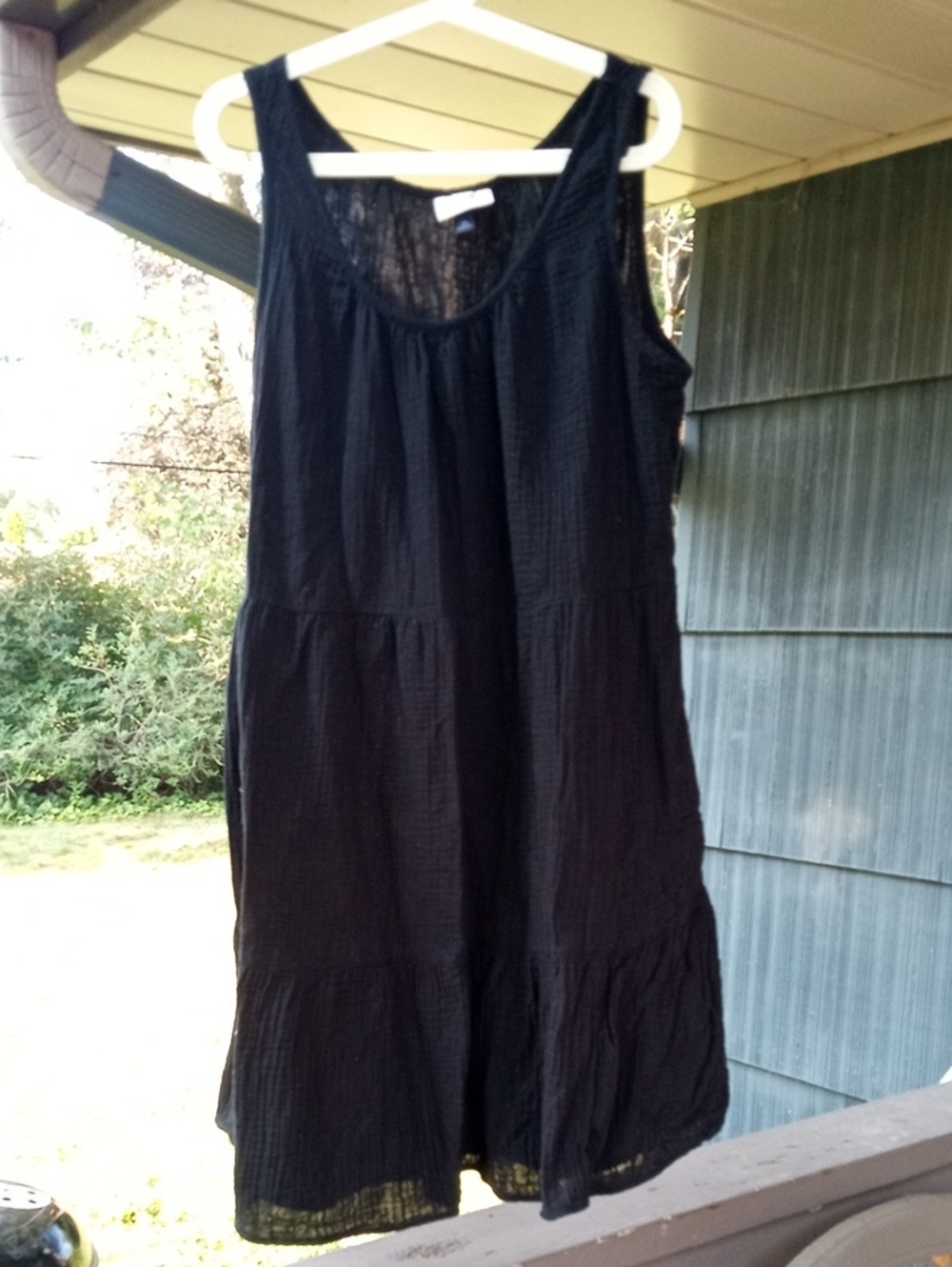 XXL Black Double Gauze Dress EUC